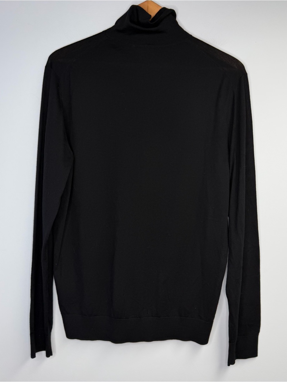 COS 100% Wool Black Turtleneck Sweater Size Medium